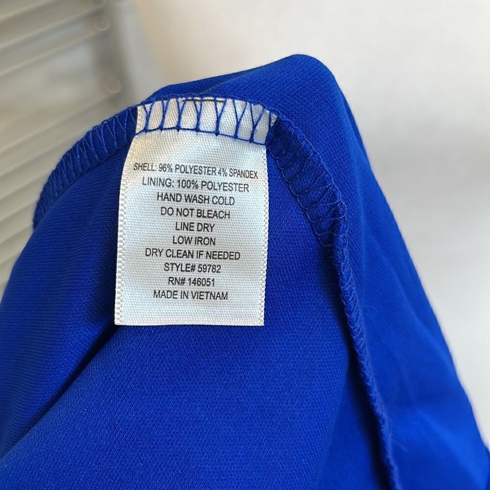 Monteau Dress Juniors Small Cobalt Blue Fit Flare Elastic Waist. Size S - Picture 7 of 7